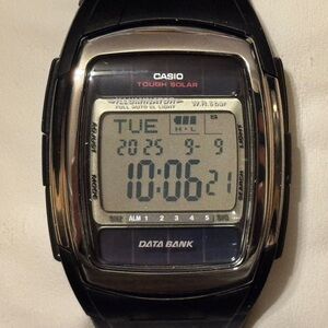 Casio Data Bank DB-E30 Tough Solar Men's Vintage Digital Watch 2568 Mod DBE30